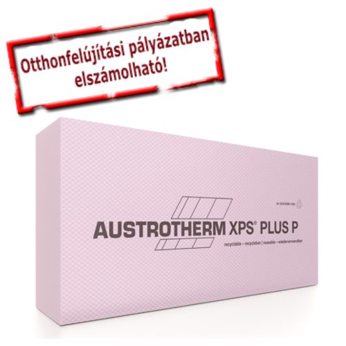 Austrotherm XPS PLUS P lábazati szigetelés sima élképzéssel - bordázott felülettel -- 10 cm