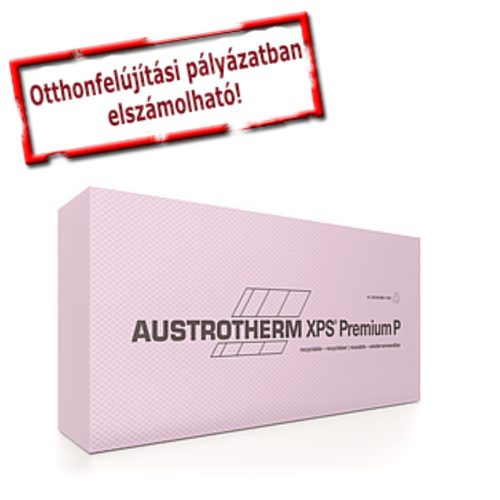 Austrotherm XPS PREMIUM P lábazati szigetelés bordázott felülettel - egyenes élképzéssel --  8 cm